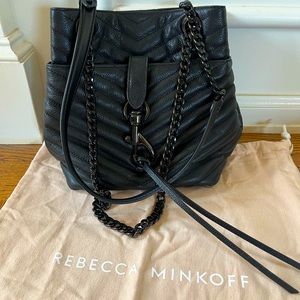 Rebecca Minkoff Edie Bucket Crossbody - Black